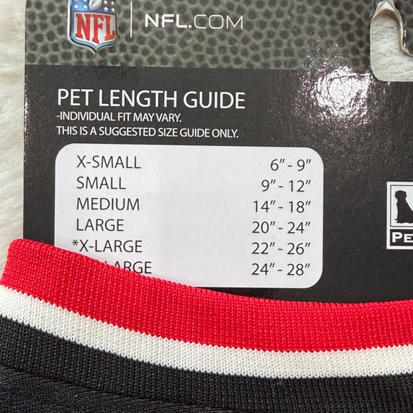 NFL Houston Texans Black Pet Jersey,Size L - Picture 6 of 16